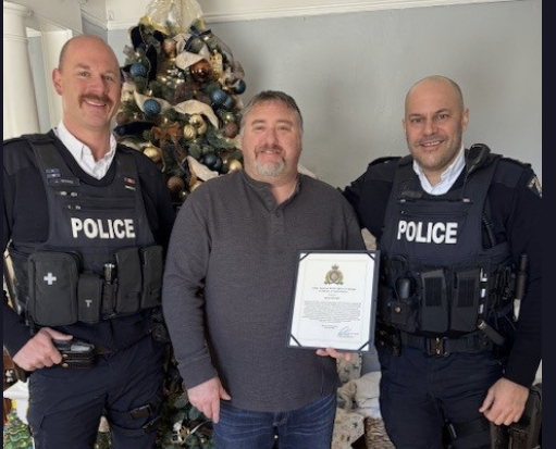 RCMP recognize good Samaritan, Doug Matchett