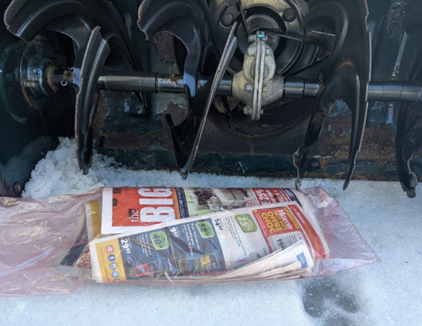 VIDEO:  Hate flyers in your snowblower?
