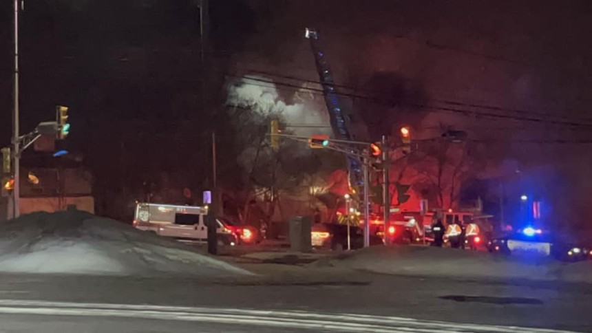 House on Hanover Street destroyed by fire