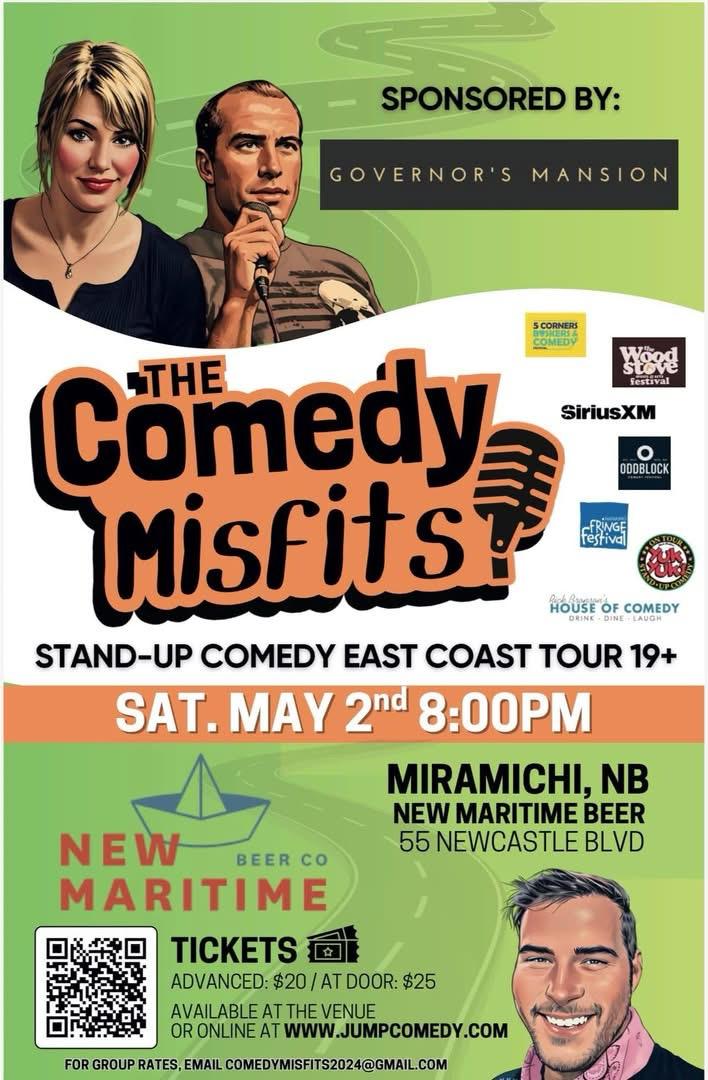 May 2nd- The Comedy Misfits @ New Maritime Beer Company