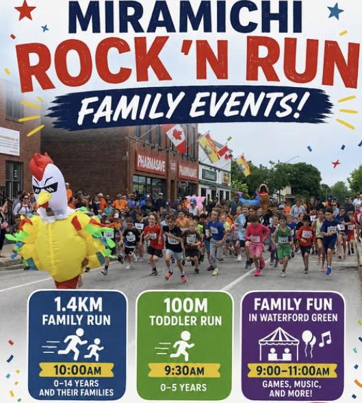 June 21:  Rock and Run Fammily Events