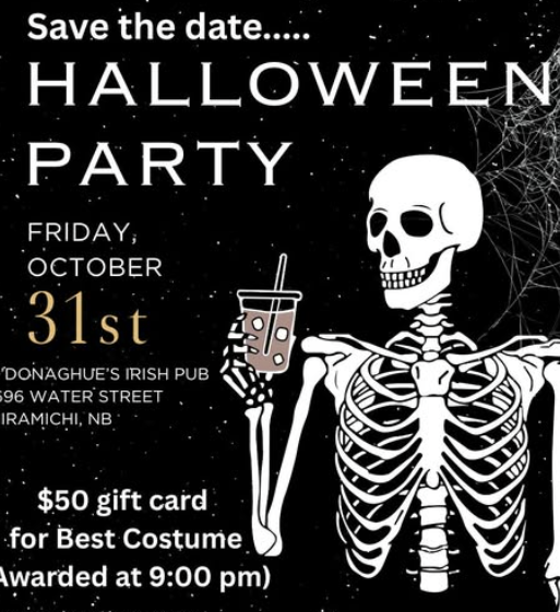 Oct 31:  Halloween party at O'Don's