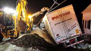 Police Briefs: Truck clips pole on wellington; Man dies from burns