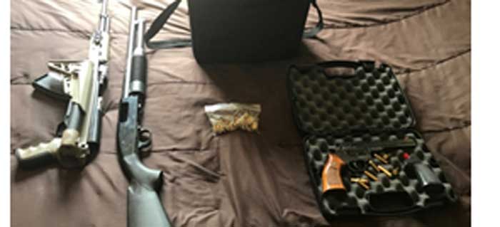 King sentenced for guns and drugs