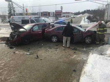 Police Briefs:  accidents results of rain storm