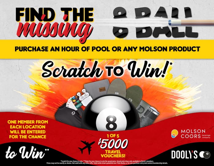 Dooly's Miramichi MISSING 🎱 PROMOTION