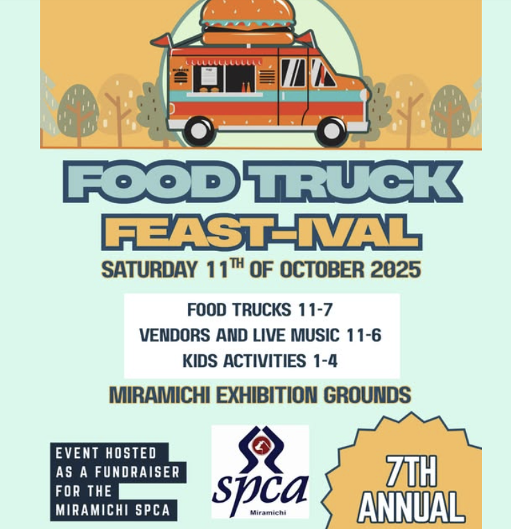 Oct 11:  Food truck fundraiser for SPCA