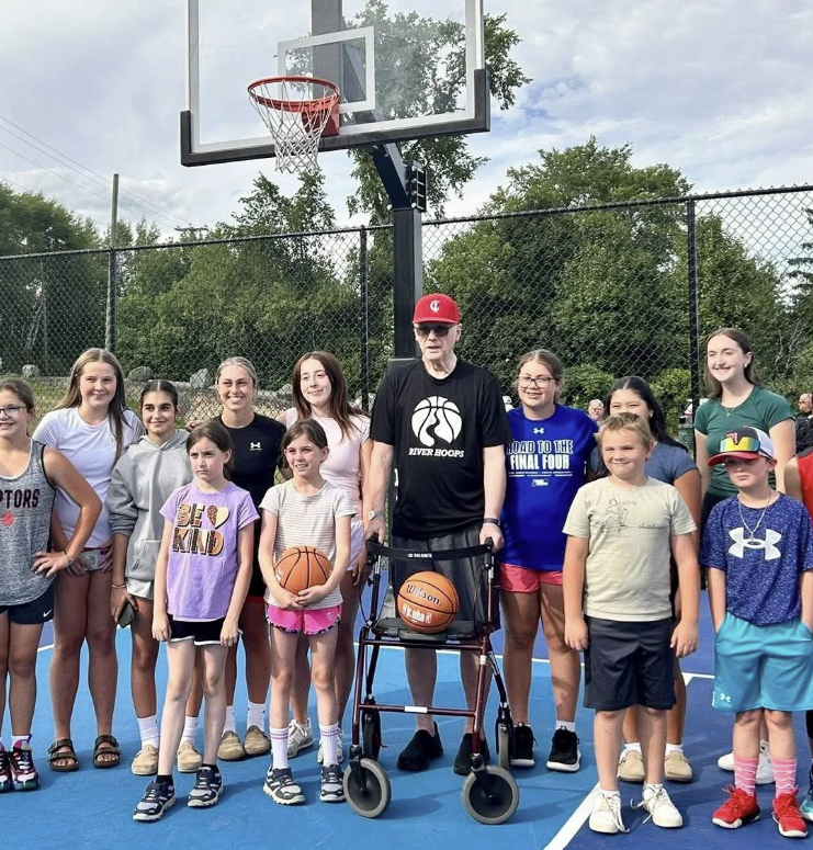 Outdoor courts opened, named after  Miramichi basketball legend