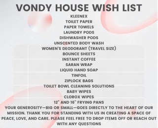 Vondy House Wishlist